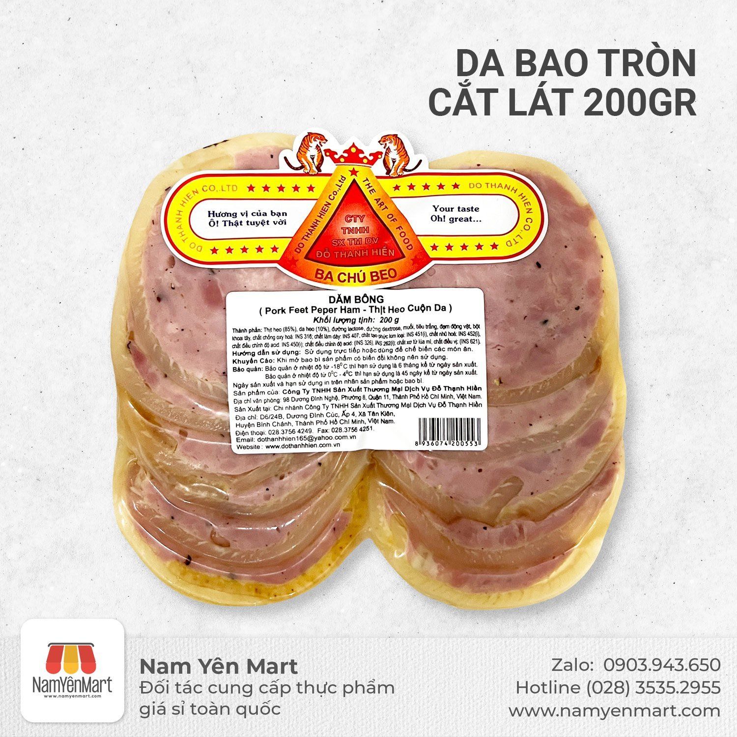 Da bao tròn cắt lát (200gr)