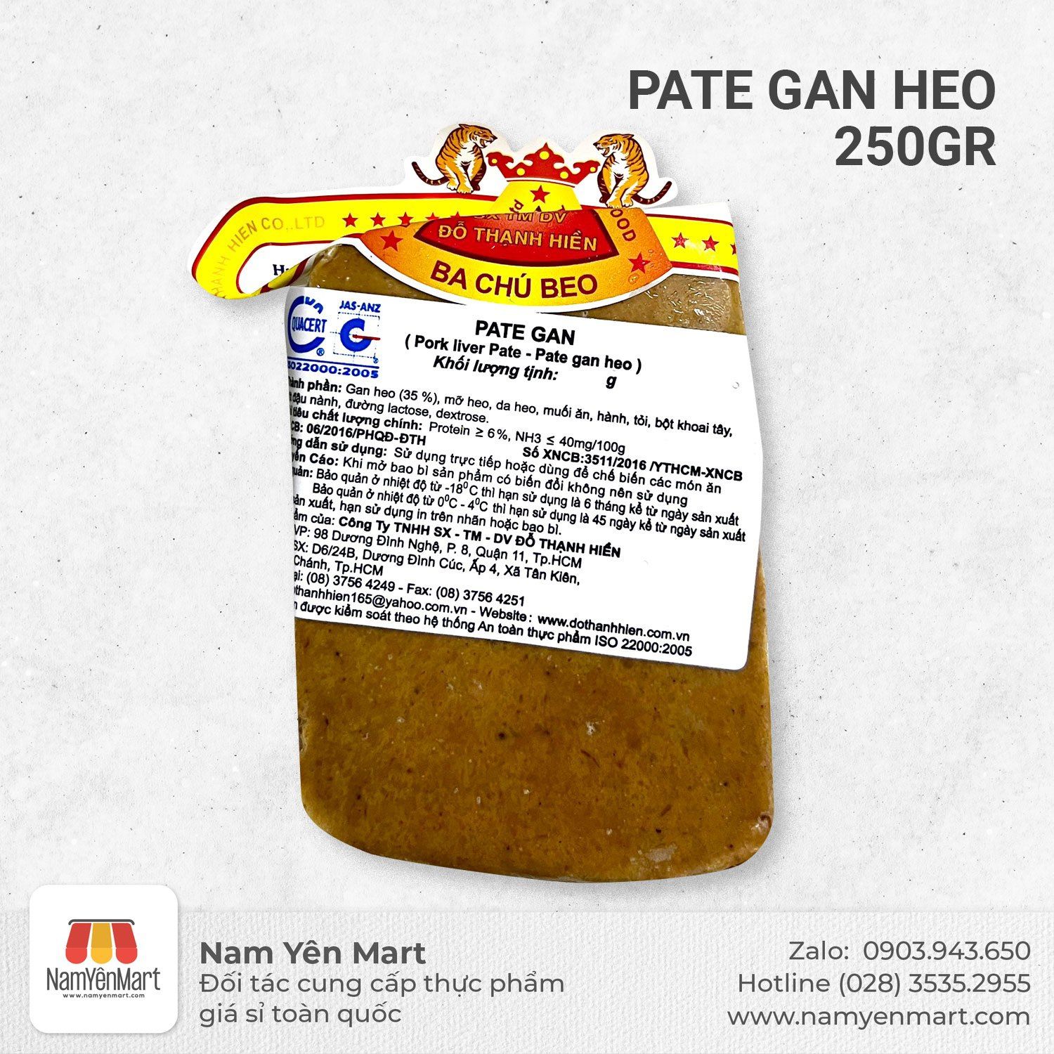  Pate gan heo (250gr) 