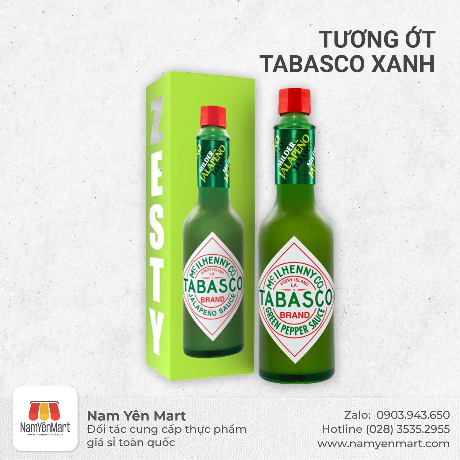  Tương Ớt Tabasco Xanh 60ml 