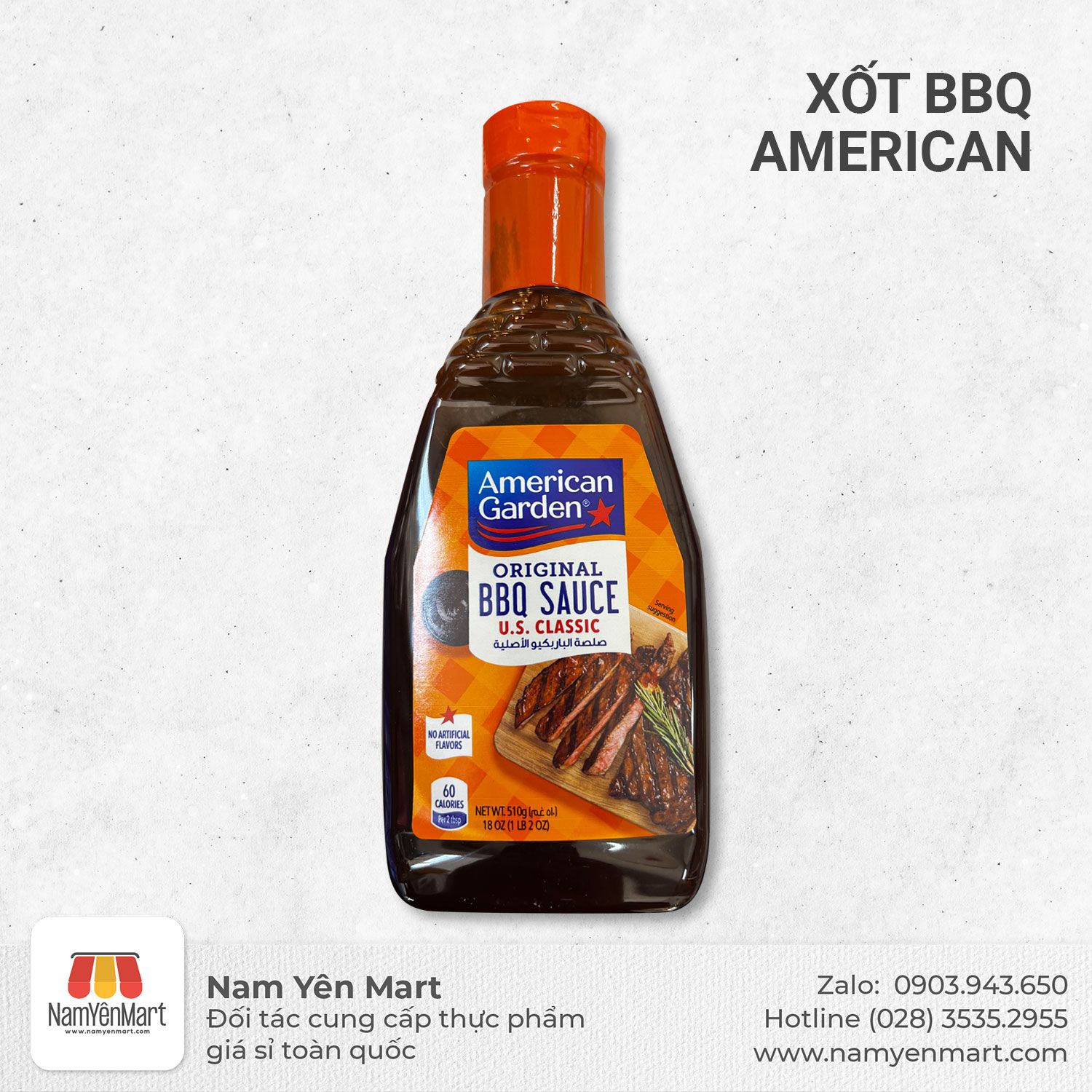  Xốt BBQ American 510g 