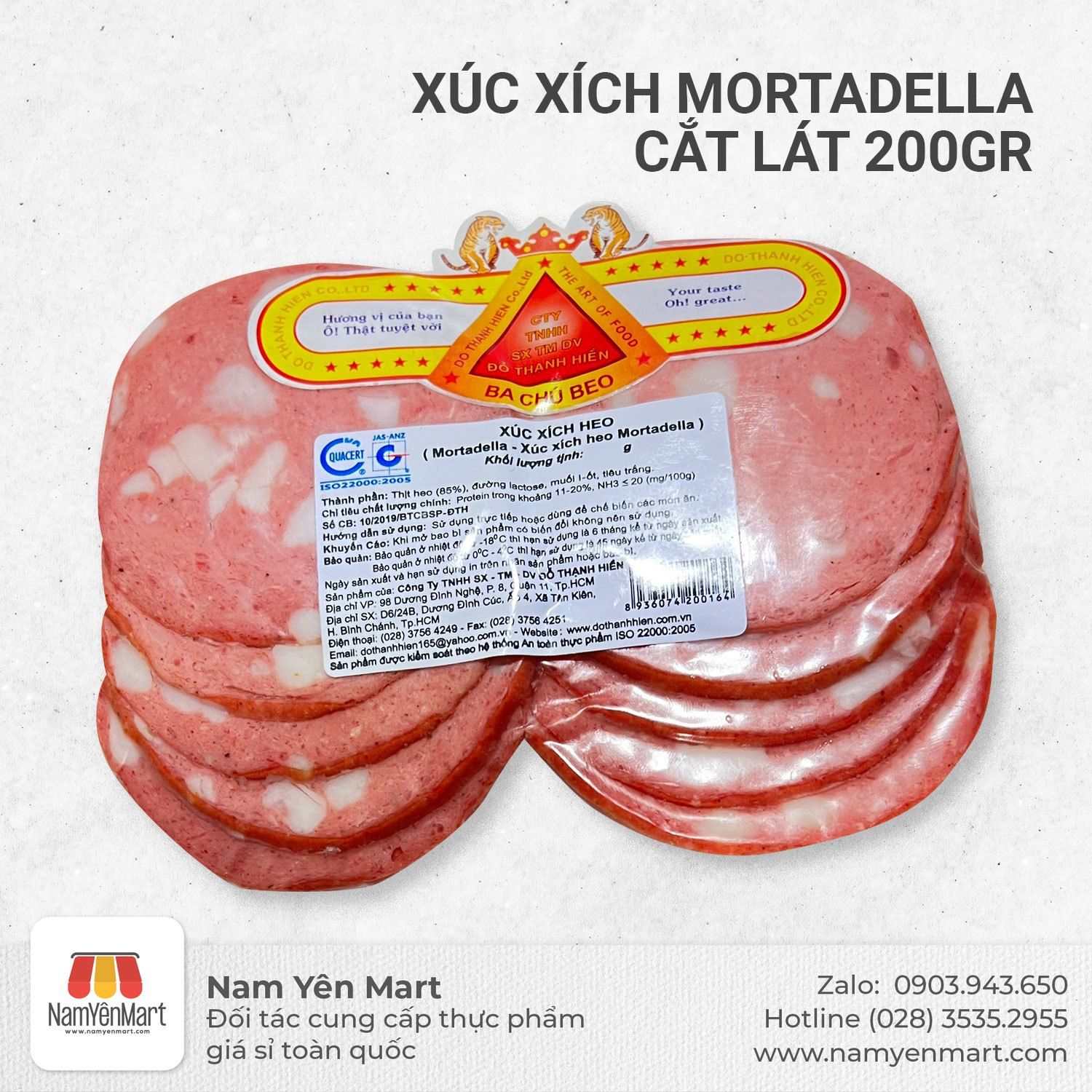 Xúc xích Mortadella cắt lát (200gr)