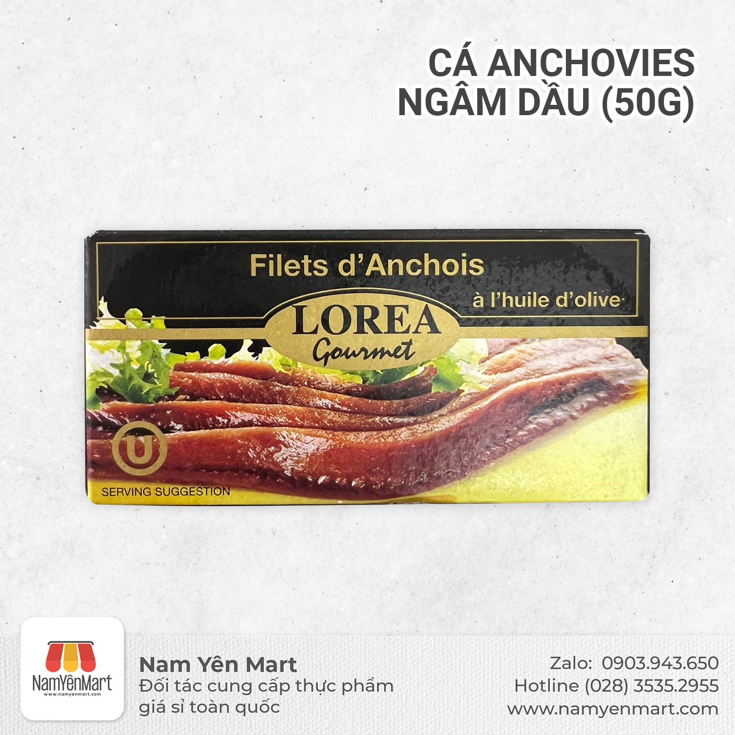 Cá Anchovies ngâm dầu (50g)