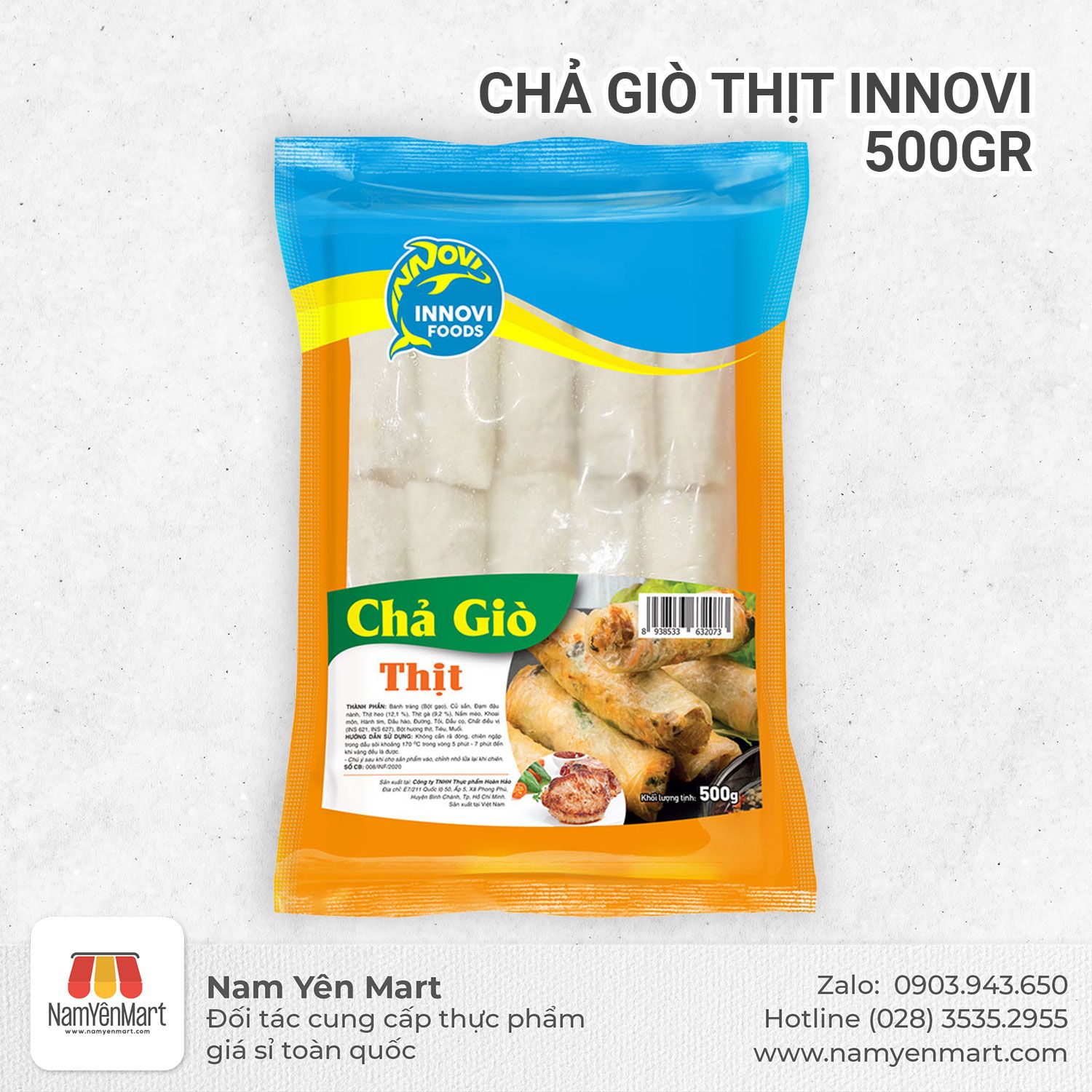 Chả giò thịt Innovi 500gr