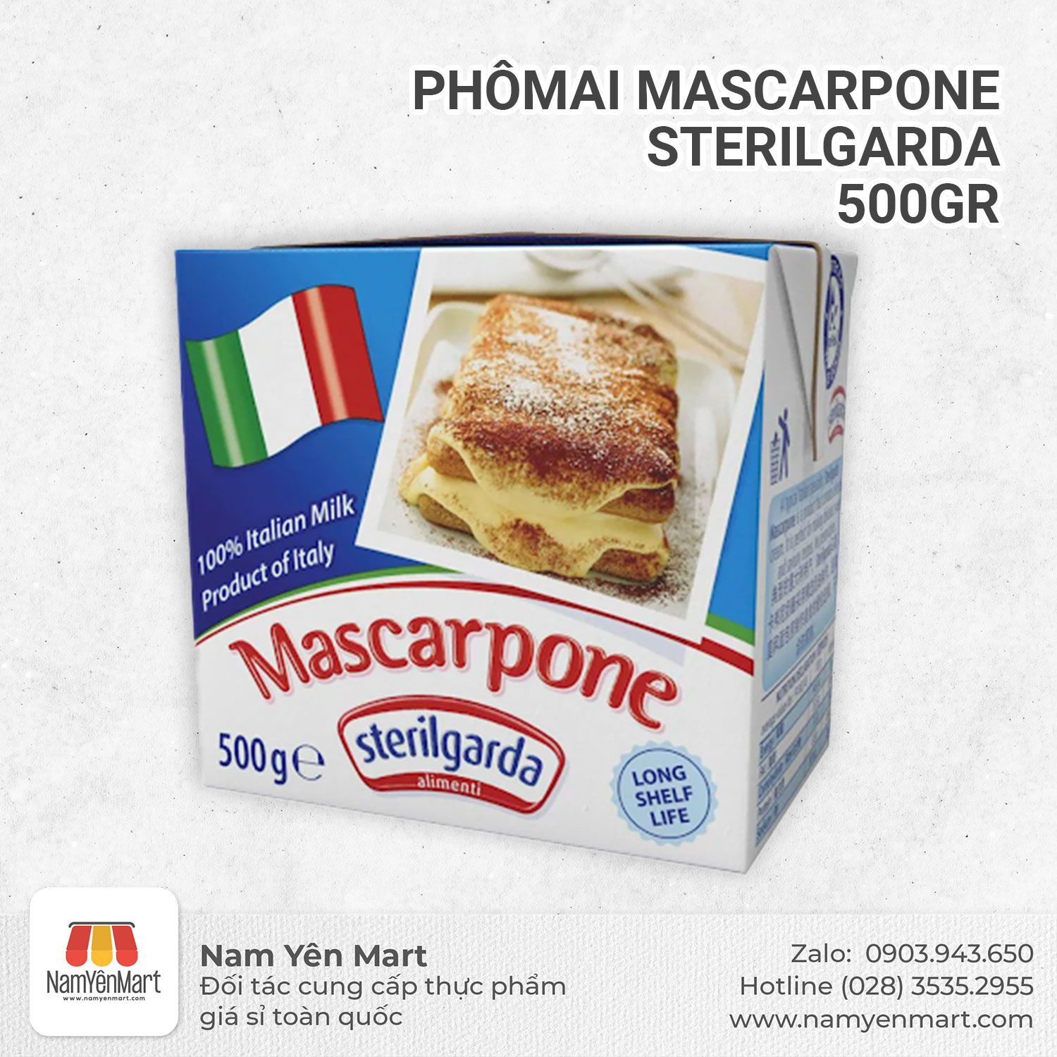 Phô mai Mascarpone Sterilgarda 500gr