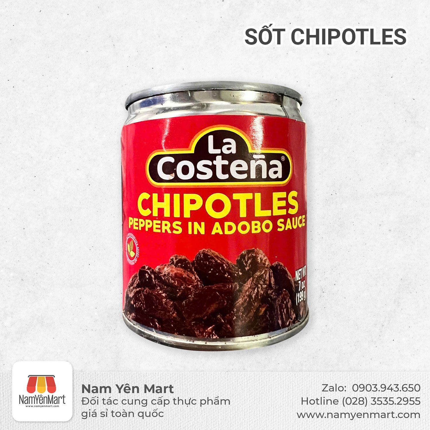 Sốt Ớt Mexico Chipotles La Costena Peppers Adobo