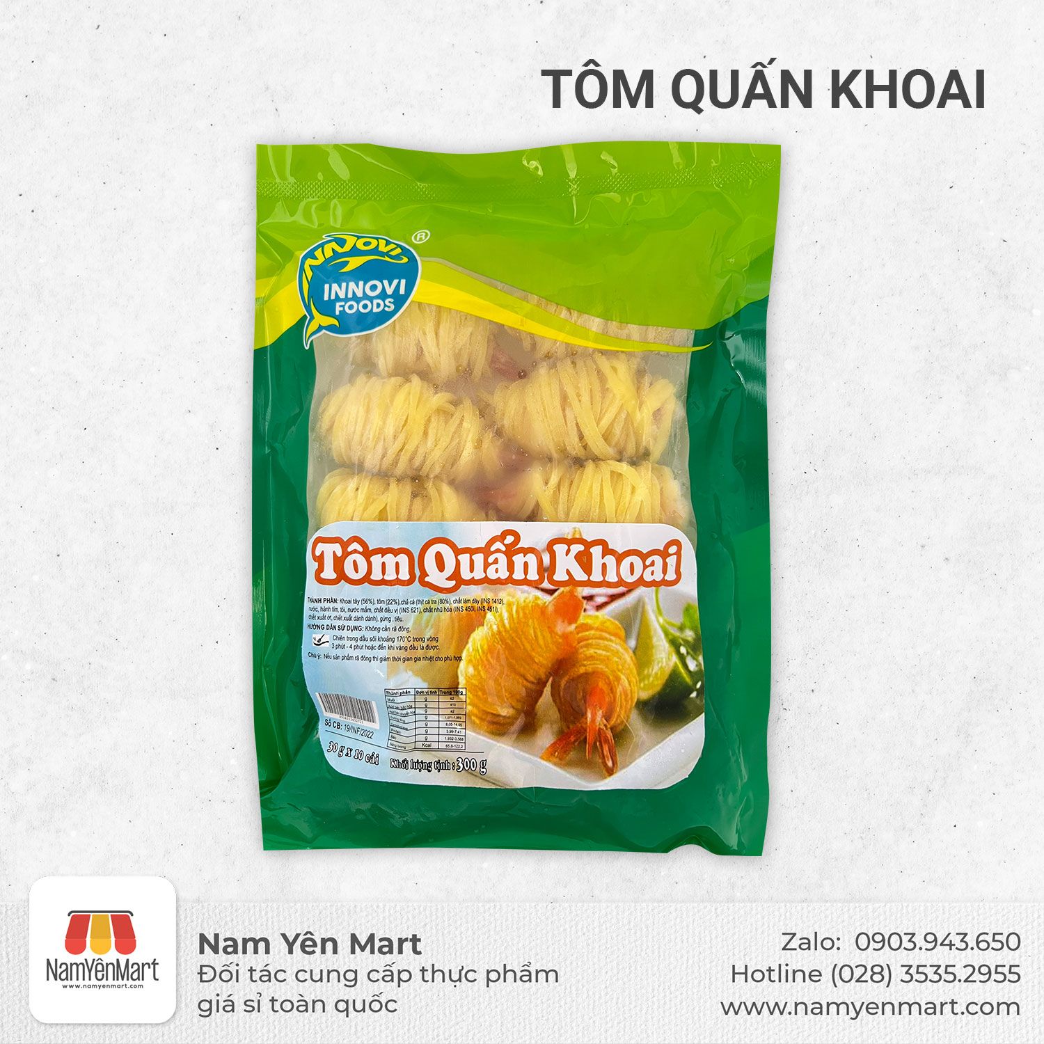 Tôm quấn khoai Innovi (300g)