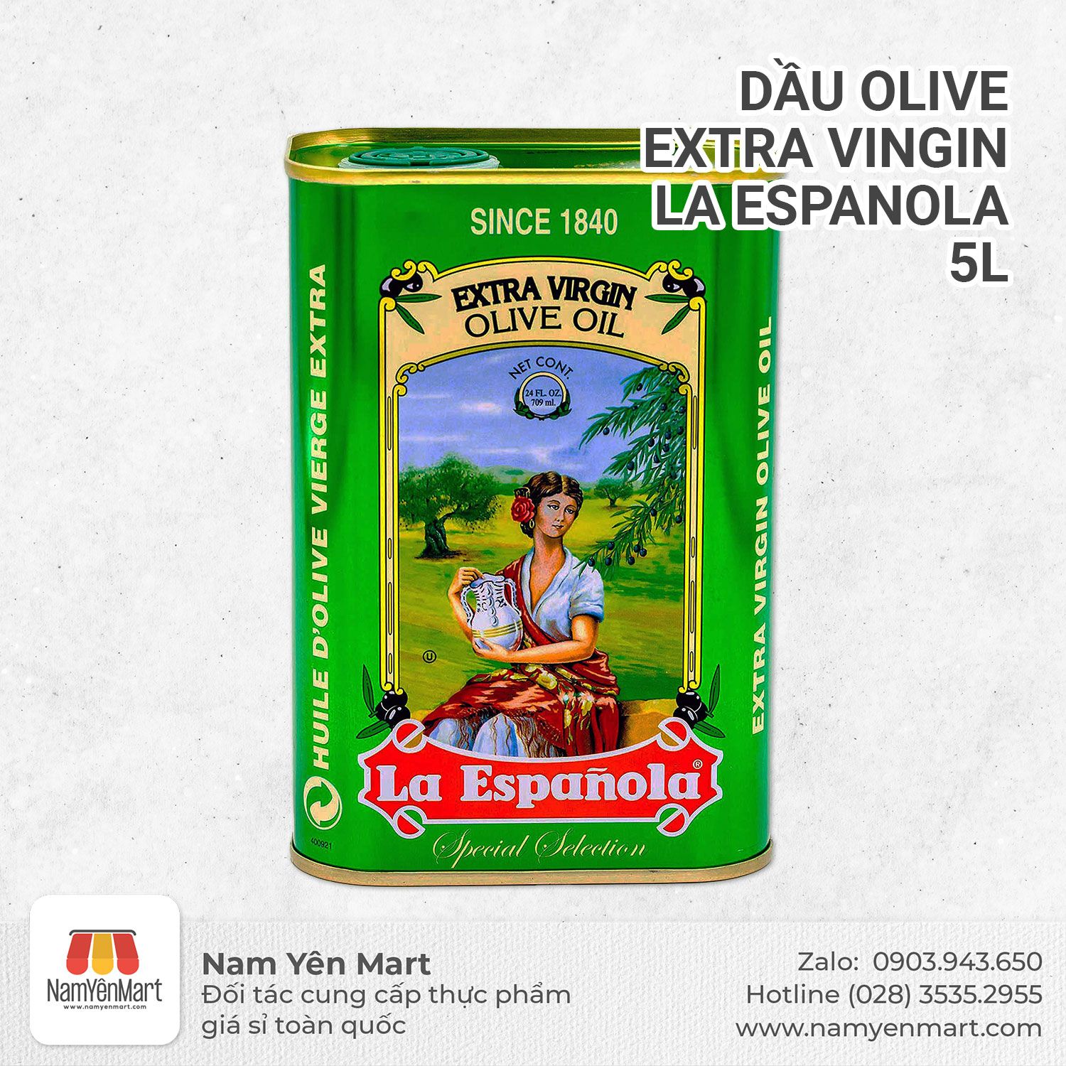  Dầu olive Extra Vingin La Espanola 5L 