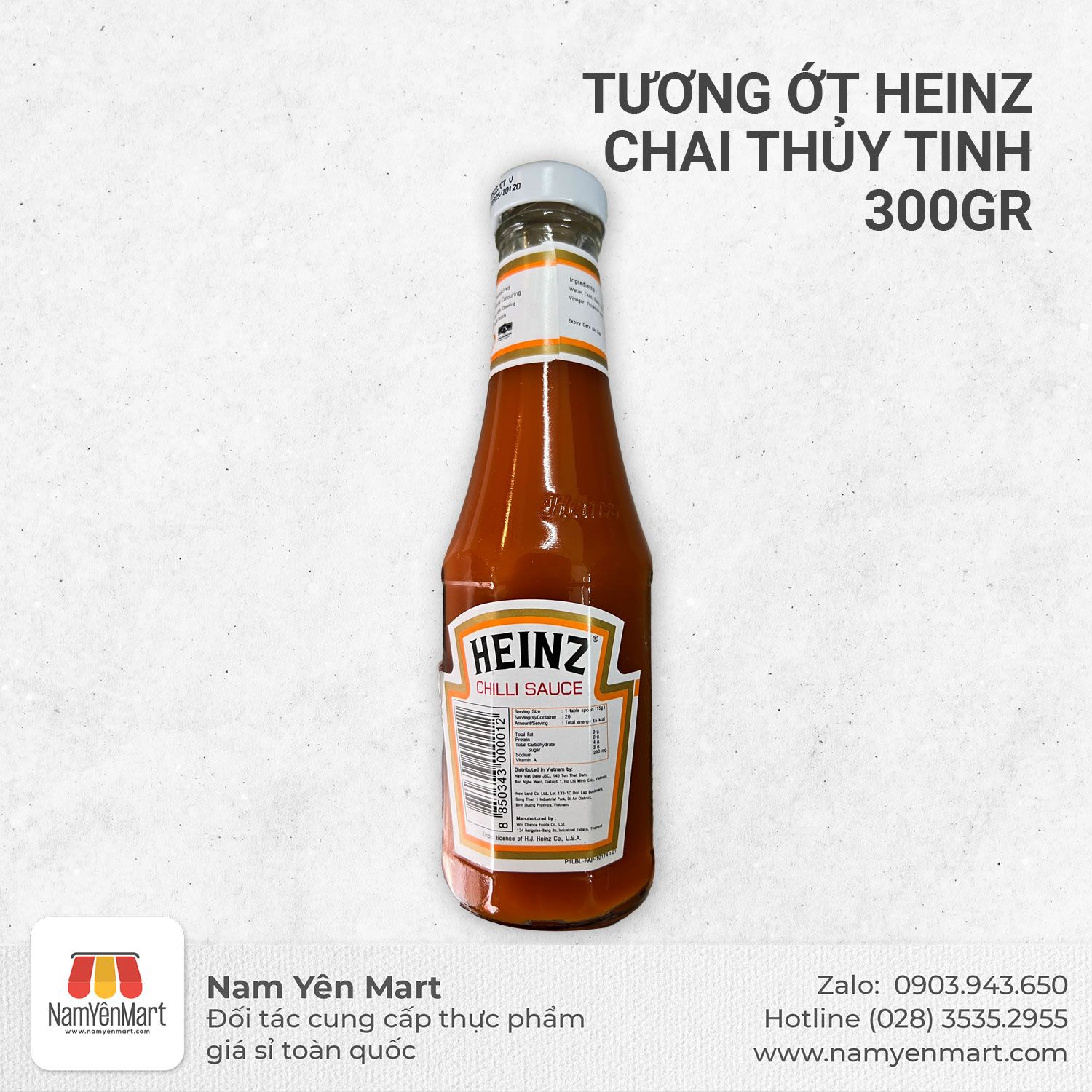 Tương ớt Heinz chai thủy tinh 300gr