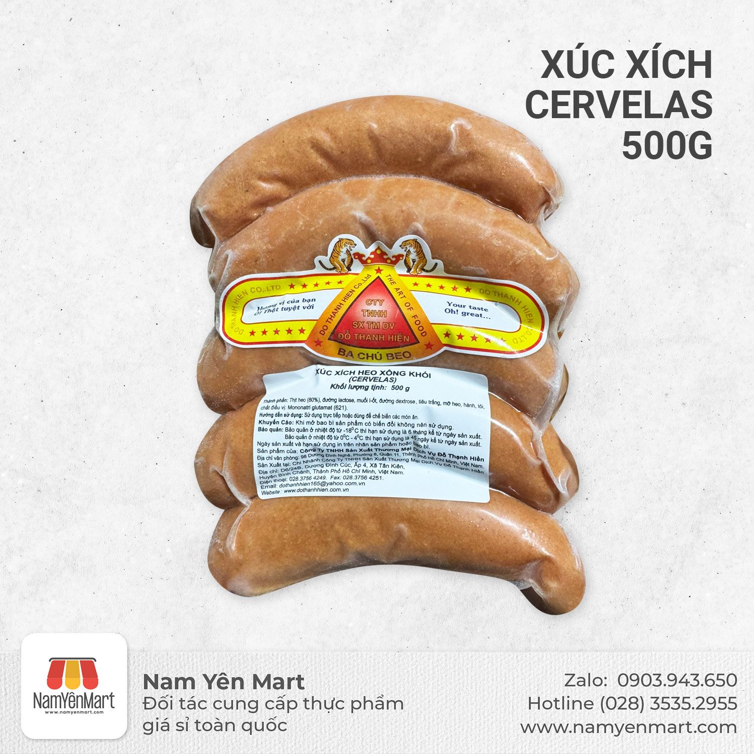  Xúc xích Cervelas 500g 