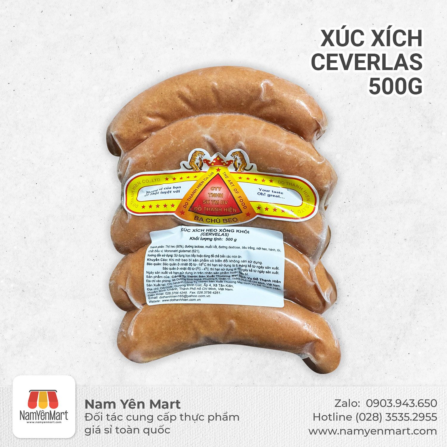 Xúc xích CEVERLAS (Gói 500g)