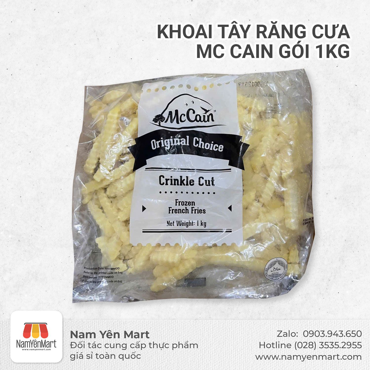 Khoai tây răng cưa Mc Cain túi 1kg
