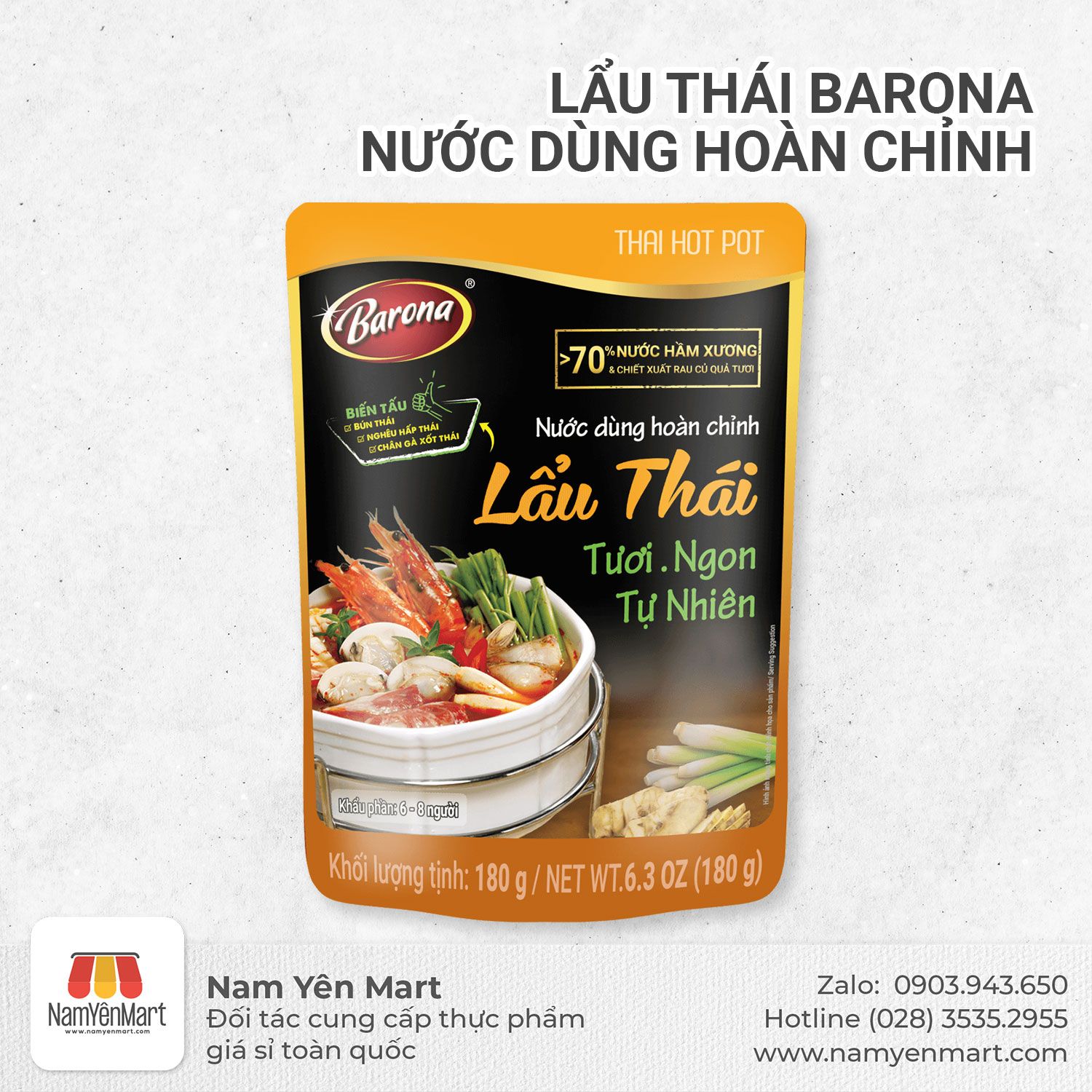 Lẩu thái Barona - Nước dùng hoàn chỉnh