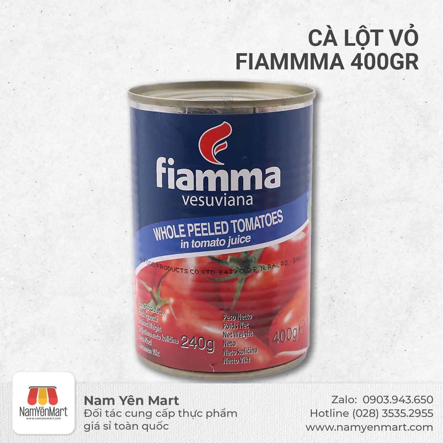 Cà lột vỏ Fiamma (Hộp 400gr)