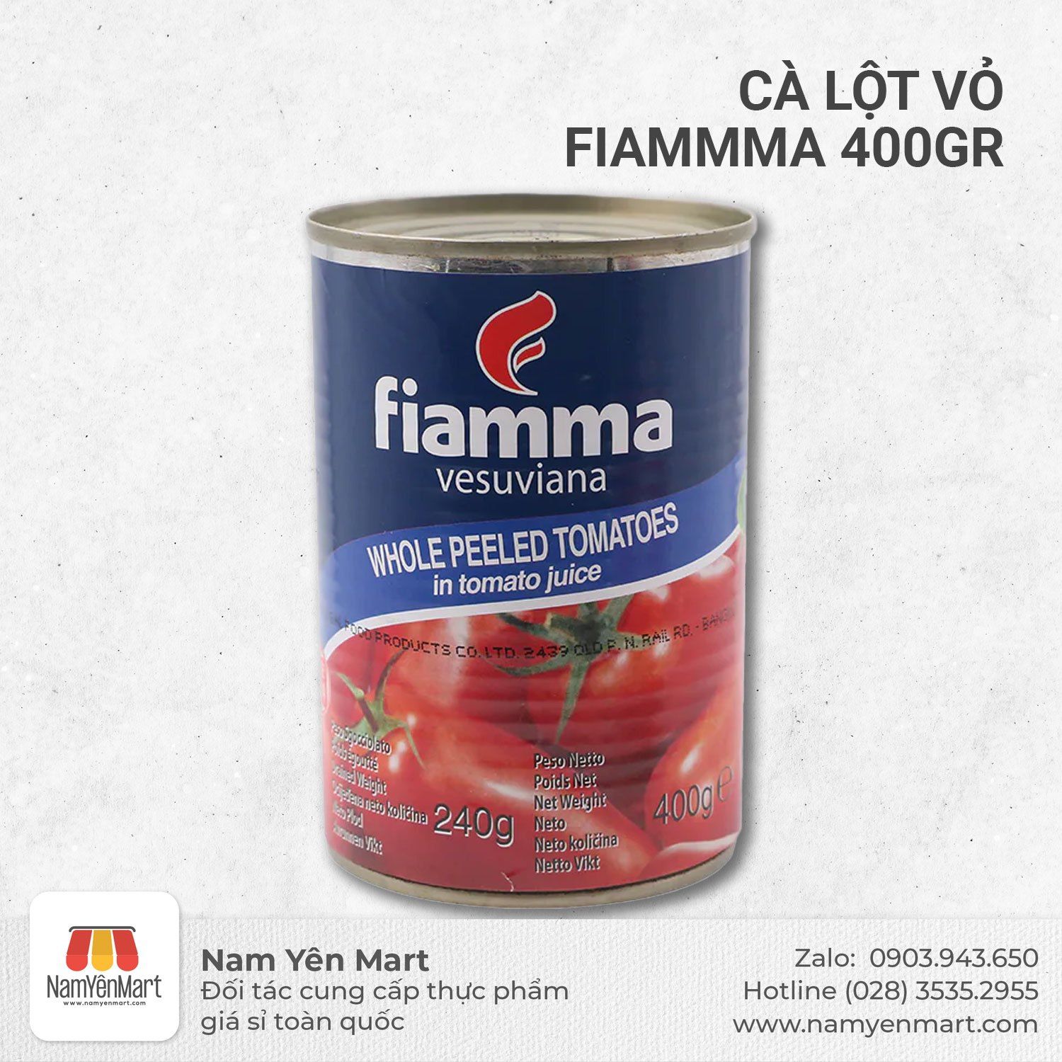  Cà lột vỏ Fiamma (Hộp 400gr) 