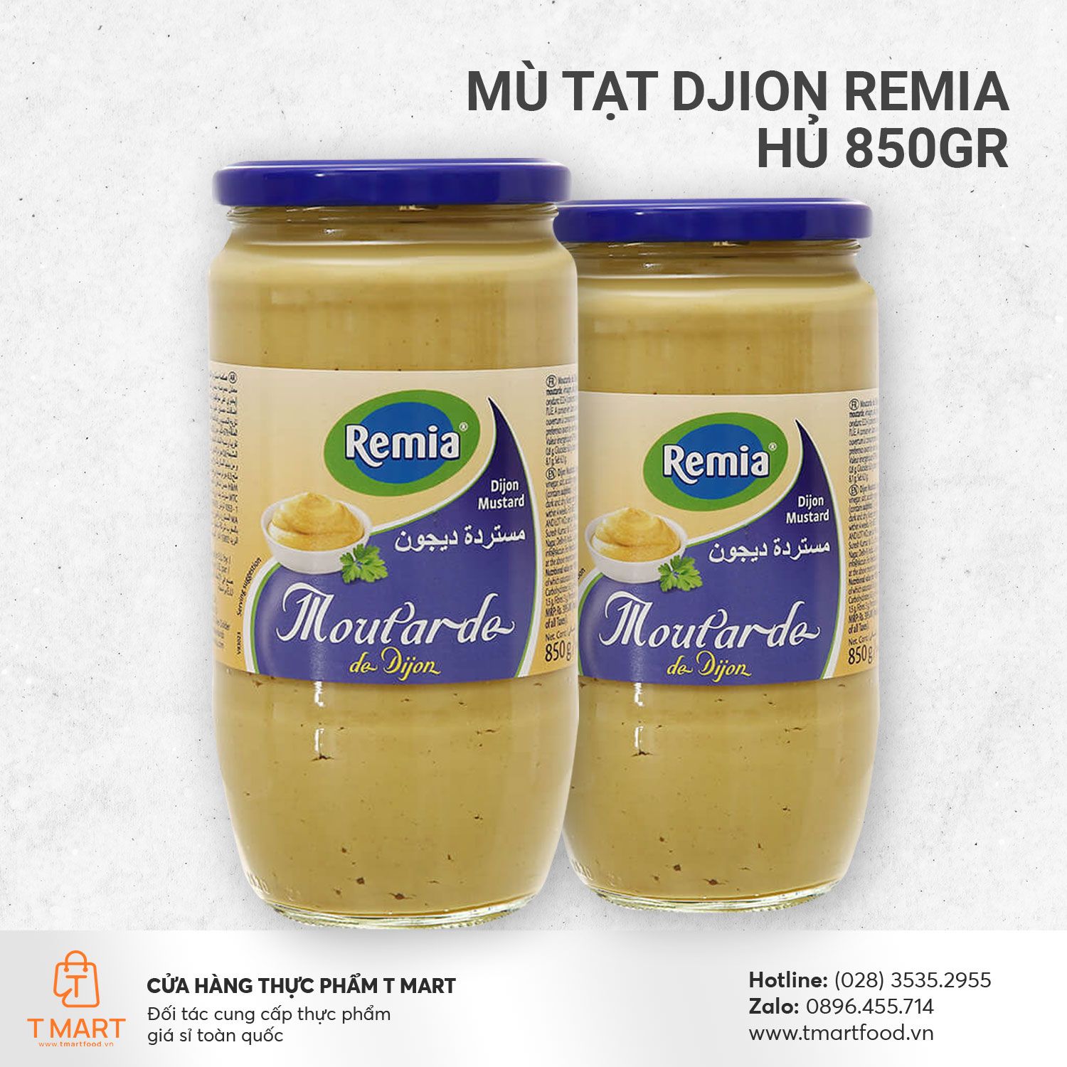 Mù tạt Djion Remia hủ 850gr