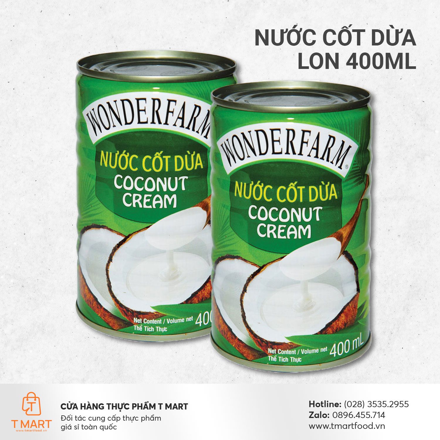  Nước cốt dừa Wonderfarm 400ml 