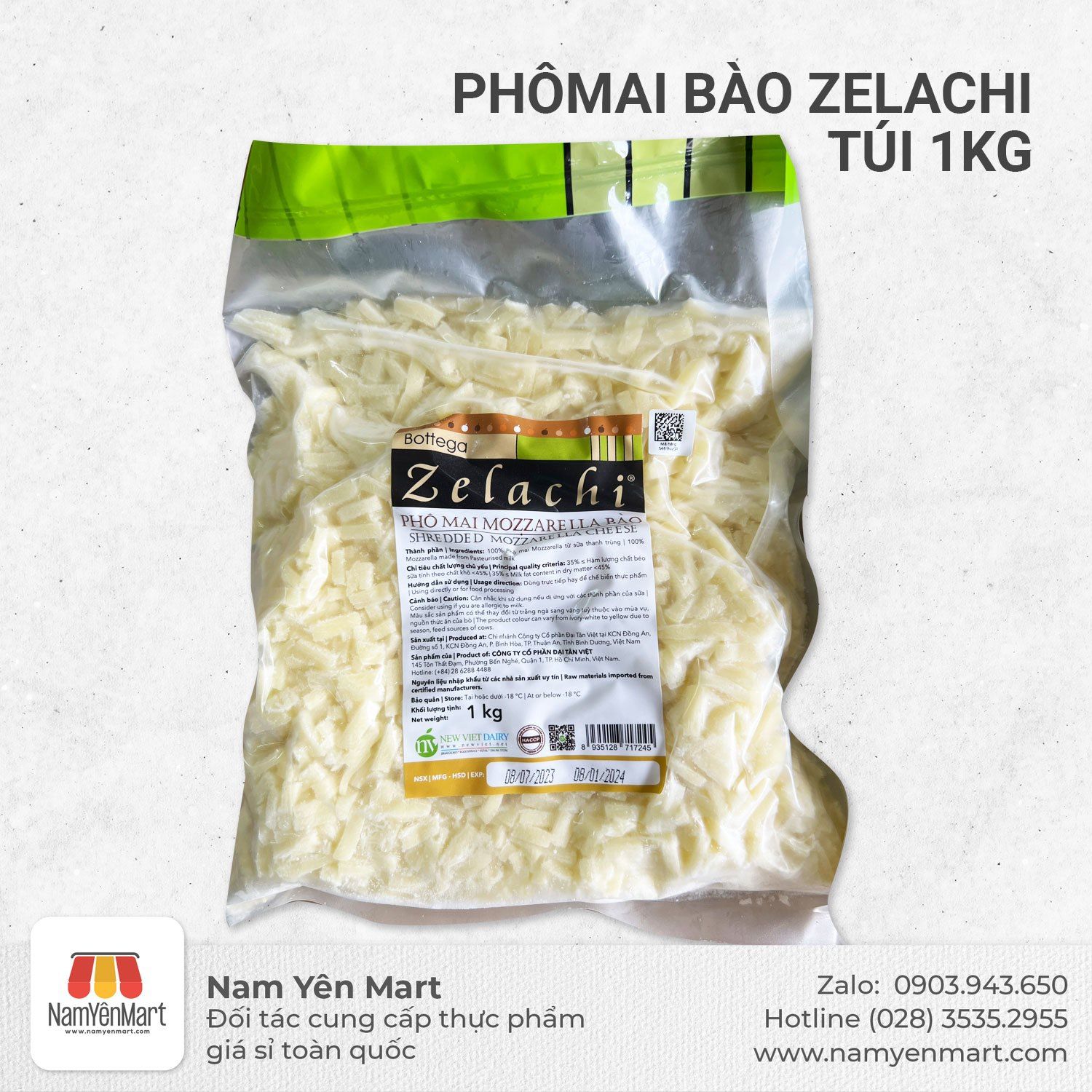 Phômai bào Zelachi - Túi 1 Kg