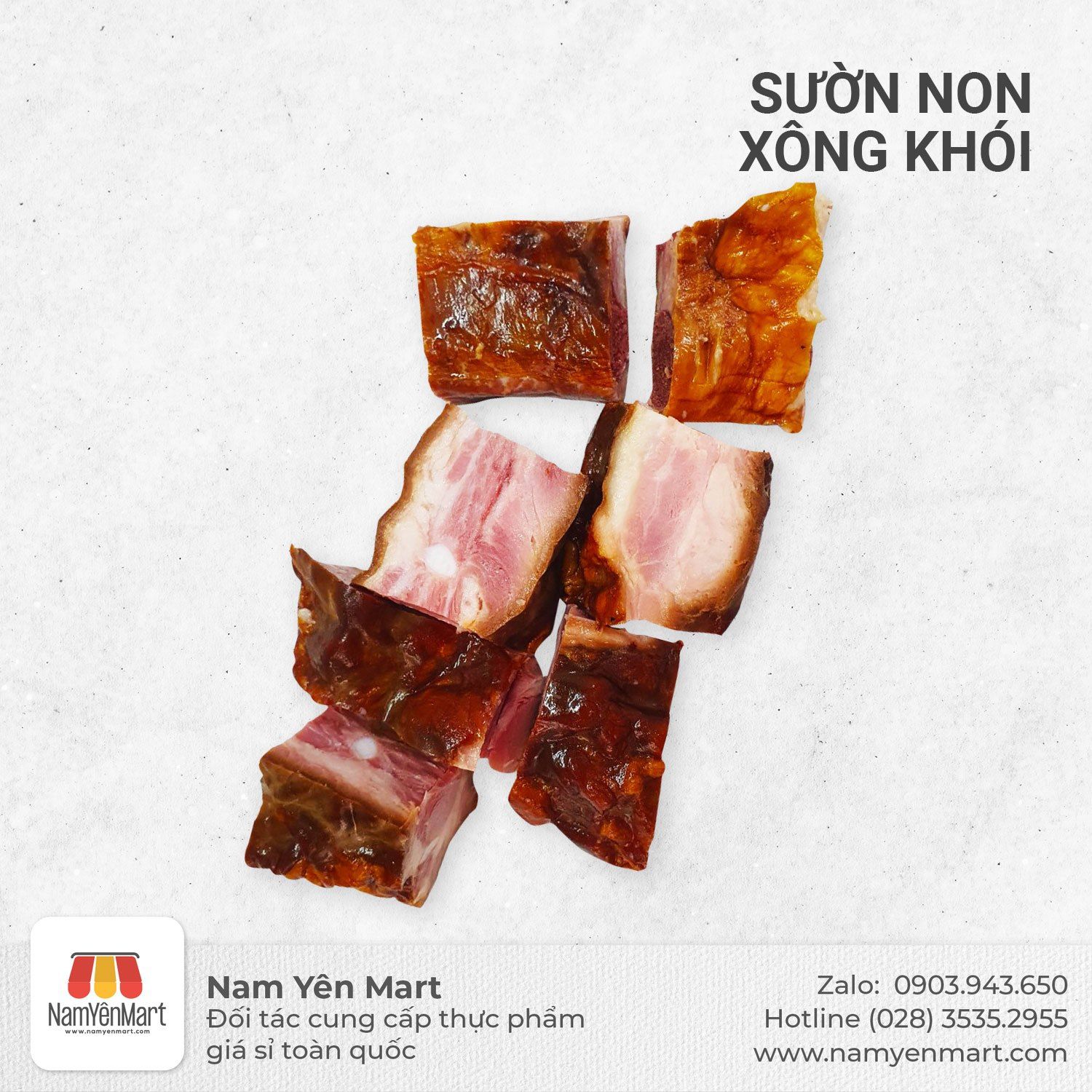  Sườn non xông khói (Gói 200gr) 