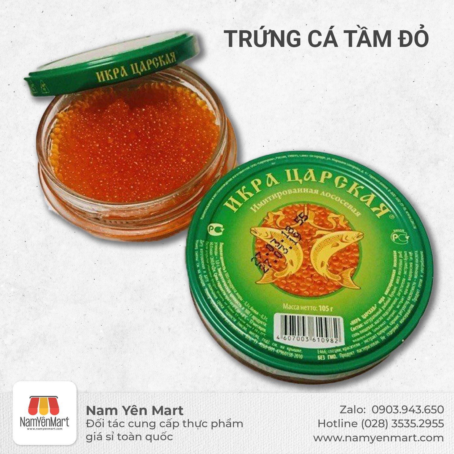  Trứng cá tầm đỏ (100gr) 