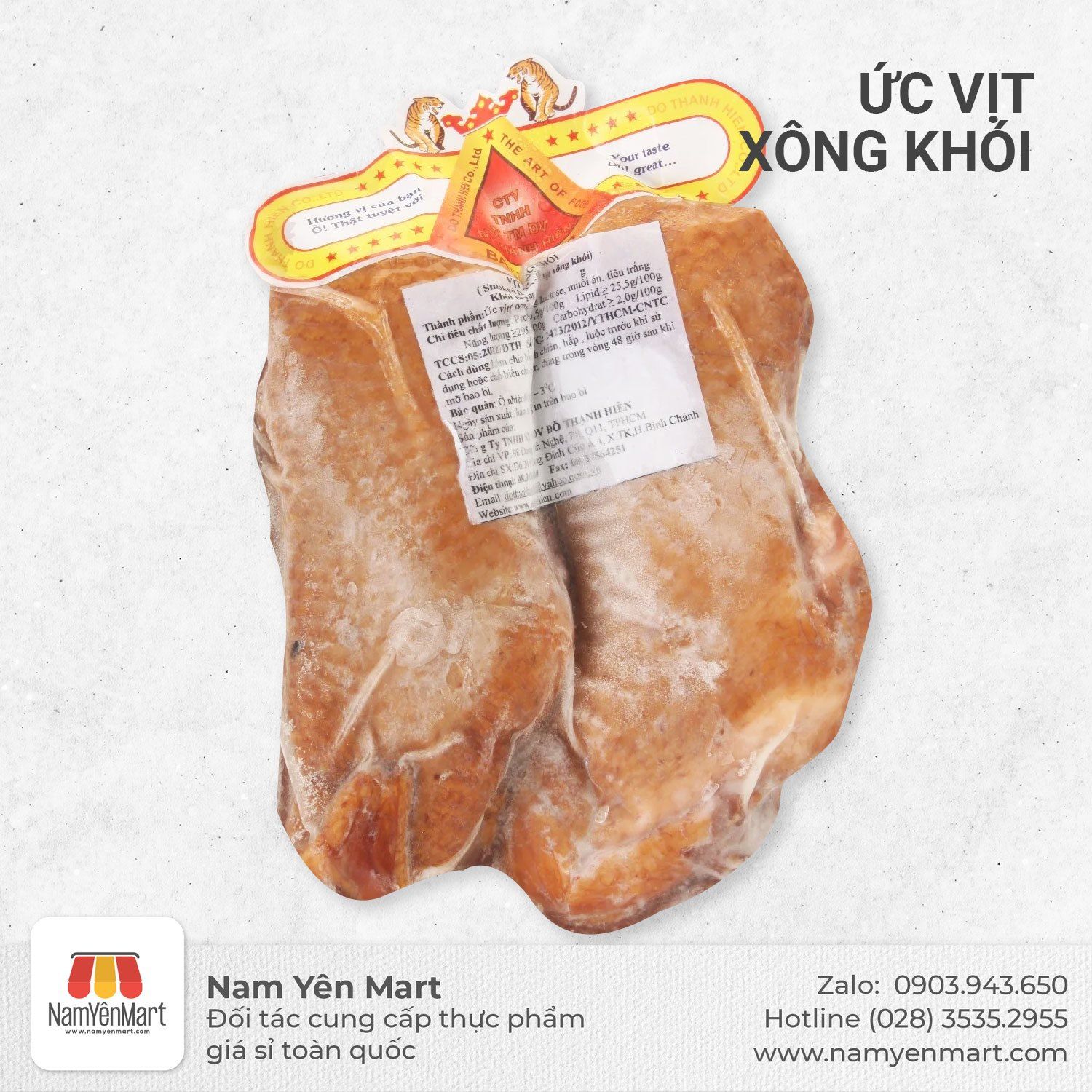 Ức vịt xông khói (Giá 1 kg)