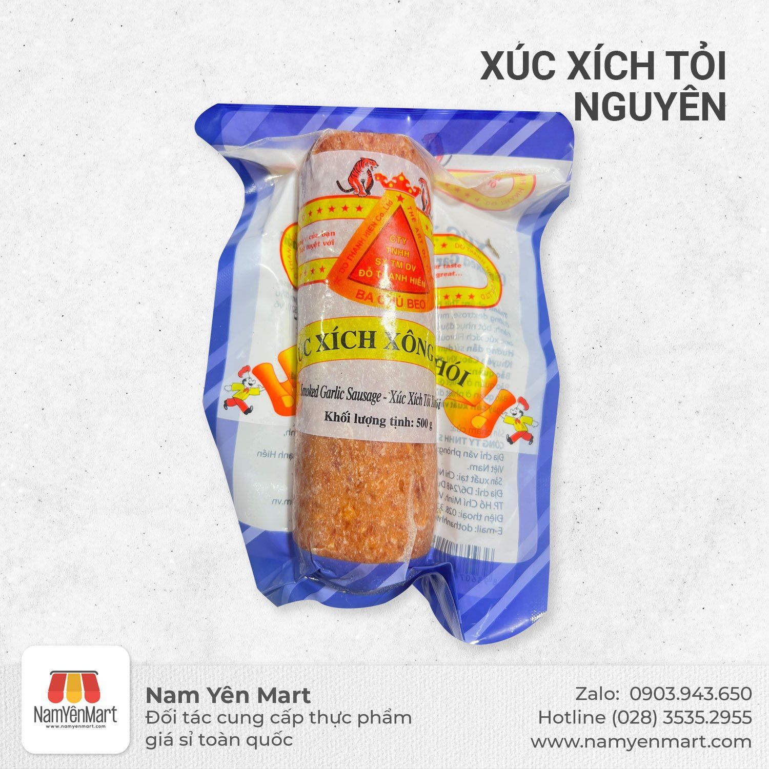 XX tỏi xông khói nguyên 500g Ba Chú Beo