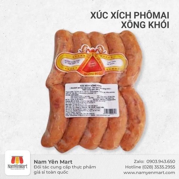  Xúc Xích Phô Mai Xông Khói 10 cây 