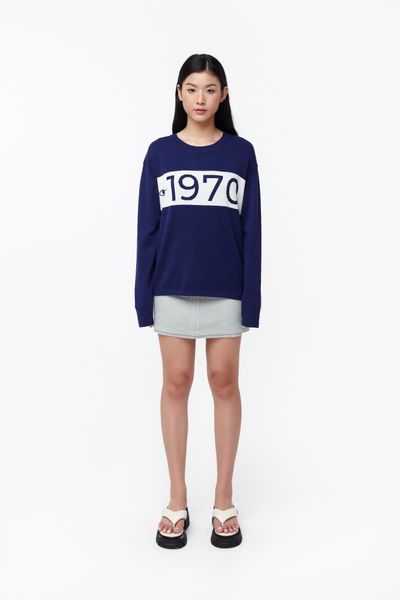 1970 Knit Sweater - Navy Eye