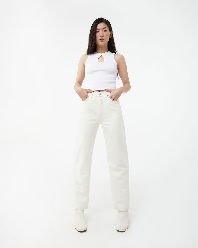 The Original Dad Jeans - White Vintage