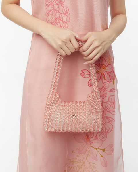 Bead Bag - Pink Crystal