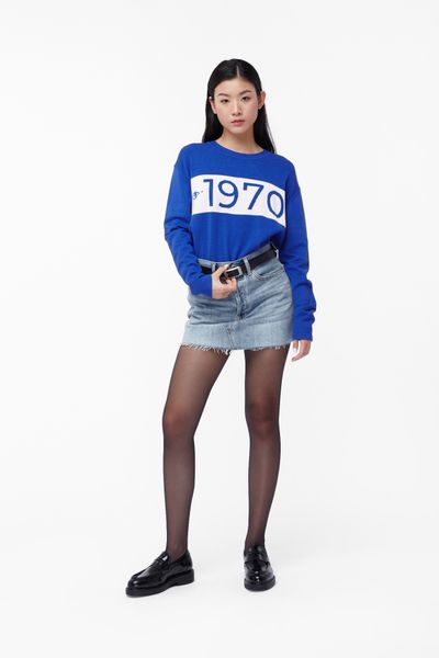 1970 Knit Sweater - Blue Eye