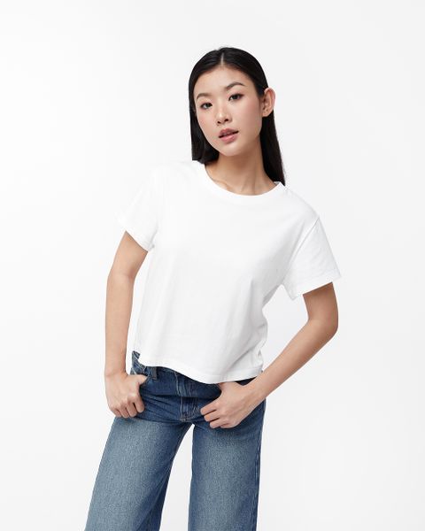 Áo Thun Trắng Everyday Tee - 100% Natural Cotton