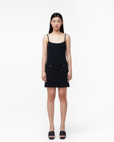 Rib Mini Dress - Black