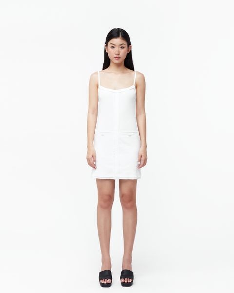 Rib Mini Dress - White