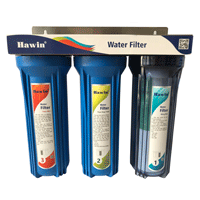 Bộ lọc nước 3 cấp lọc 10 Inch Hawin (Tiền lọc - Lọc nước sạch)