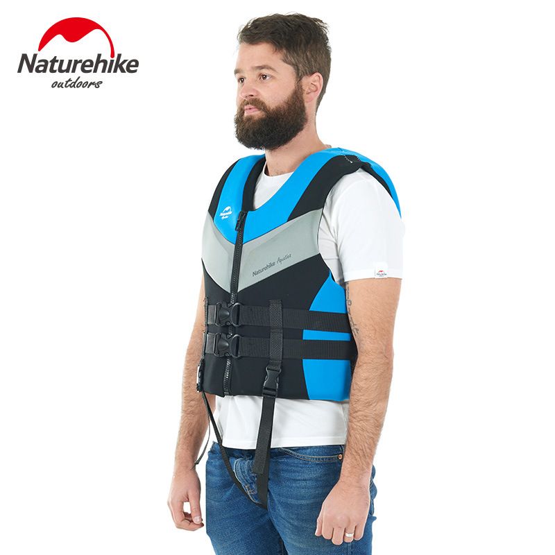 Áo phao bơi nam nữ Naturehike S M L XL Xanh Blue