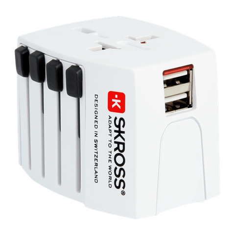 Ổ cắm du lịch đa năng Skross World Adapter Muv With Usb