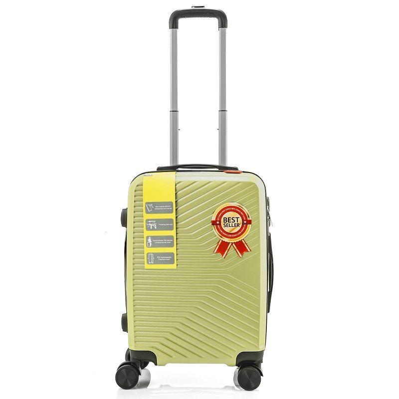 Vali kéo nhựa ABS Go&Fly GF102 Yellow size 20' 24'