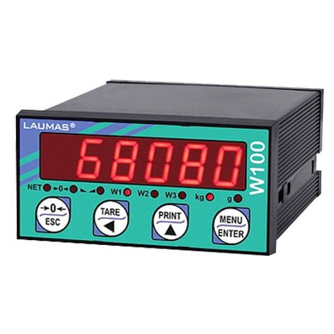 Bộ chỉ thị cân W100 (Laumas - Italia) | Laumas W100 indicator | Đầu cân kết nối PLC