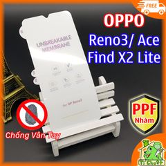 Dán Dẻo PPF OPPO Reno3 Reno Ace Find X2 Lite Nhám Chống Vân Tay Mặt Trước