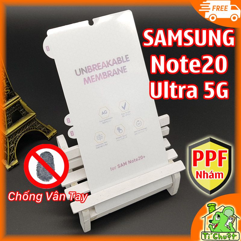 Dán Dẻo PPF Samsung Note 20 Ultra Nhám Chống Vân Tay Mặt Trước