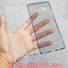 Ốp lưng Samsung Note 8 dẻo trong suốt chống sốc