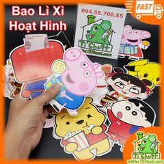 Combo 5c Bao Lì Xì Hoạt Hình Chibi Tết 2023