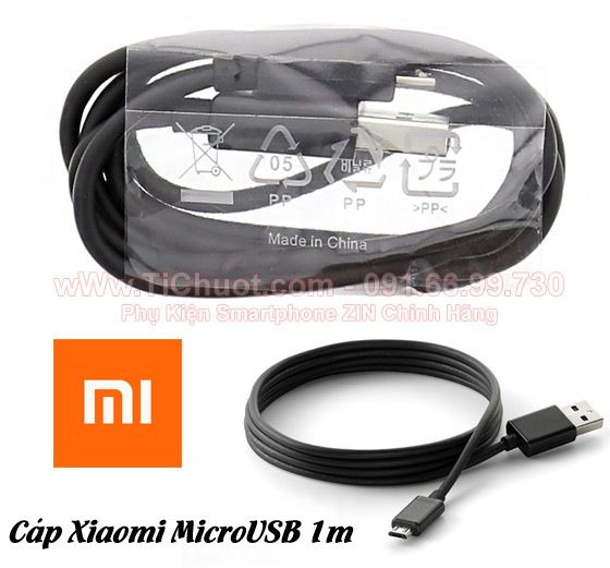 Cáp MicroUSB Xiaomi dài 1m ZIN Chính Hãng