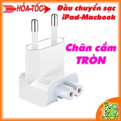 Đầu Chuyển / Đầu Nối 2 chấu Chân Tròn Cho Sạc iPad-iPhone-Macbook
