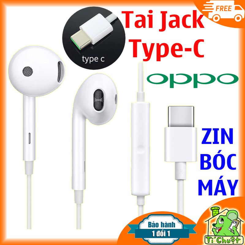 Tai Nghe OPPO Jack Type-C Zin Chính Hãng (Find X/ R17 PRO)