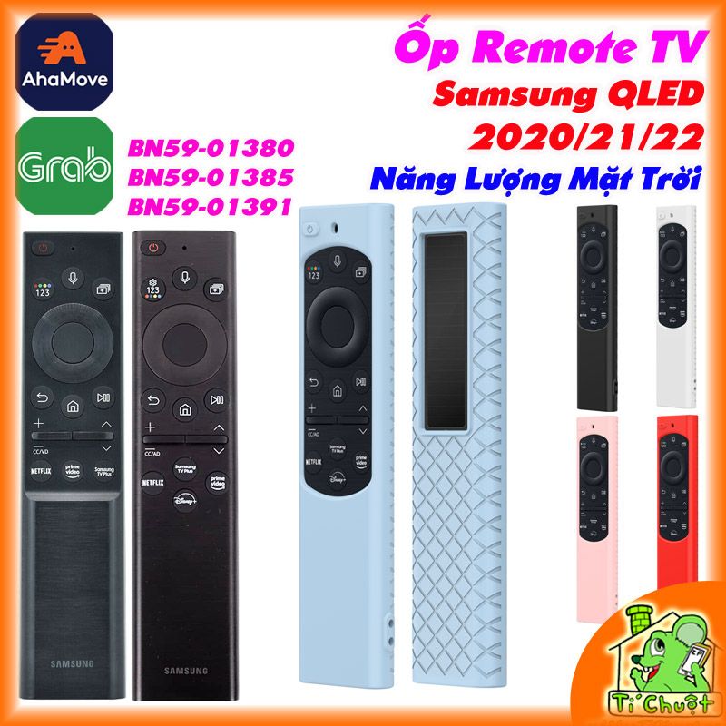 Ốp Dẻo Silicon Bọc Remote TV Samsung QLED 2022 Năng Lượng Mặt Trời