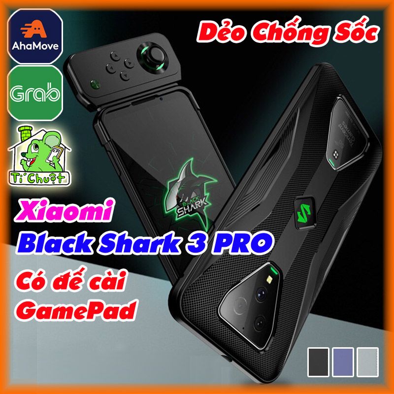 Ốp Lưng XIAOMI Black Shark 3 PRO Vân CARO Chống Sốc Có Đế Cài GamePad