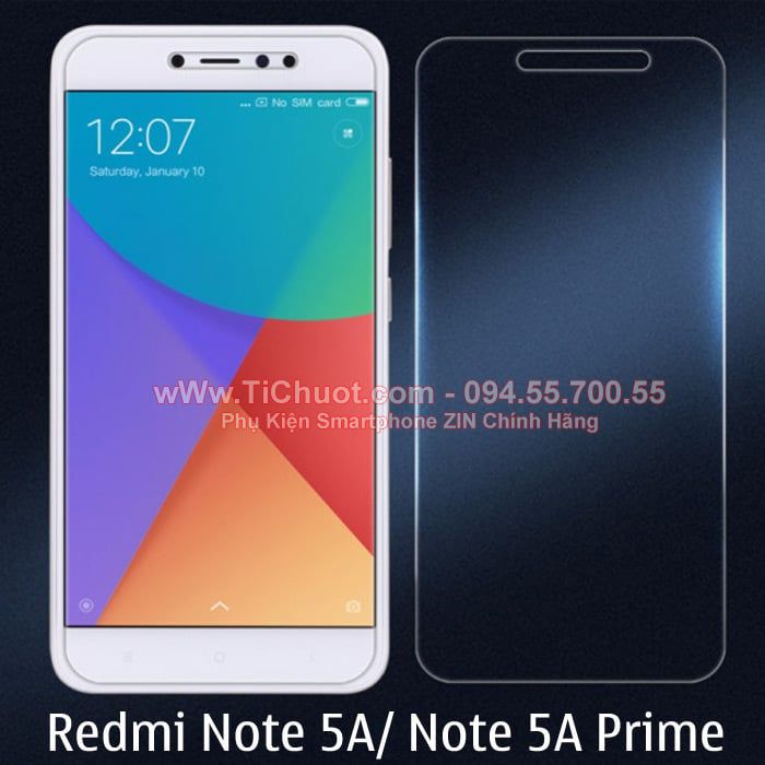 Kính CL Xiaomi Redmi Note 5A/Note 5A Prime (Ko Full)