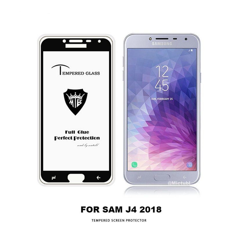 Kính CL Samsung J4 2018 FULL Màn,FULL KEO Silicon