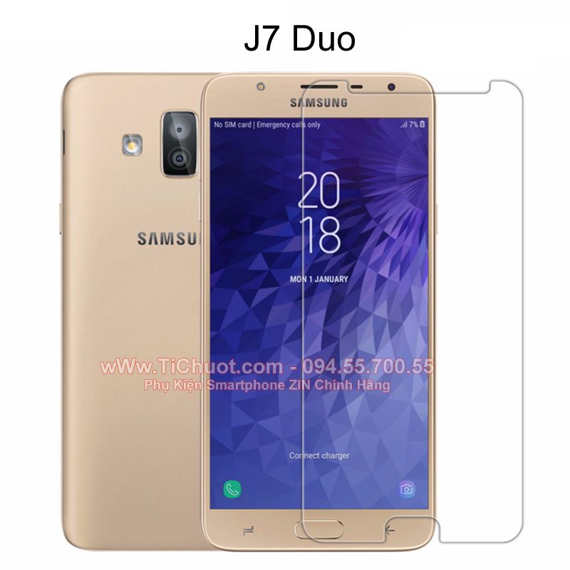 Kính CL Samsung J7 Duo (Ko Full)